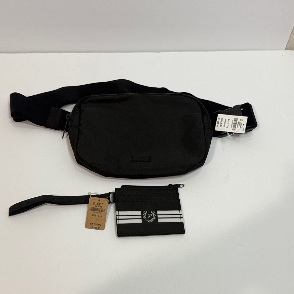 PINK Victoria's Secret Classic Black Belt Bag
